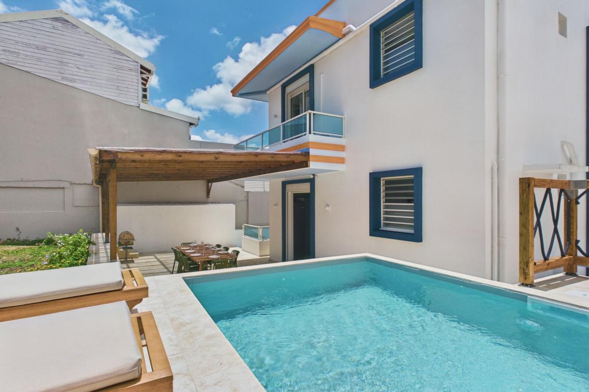 Location villa tout à pied 8 couchages Martinique - vue terrasse